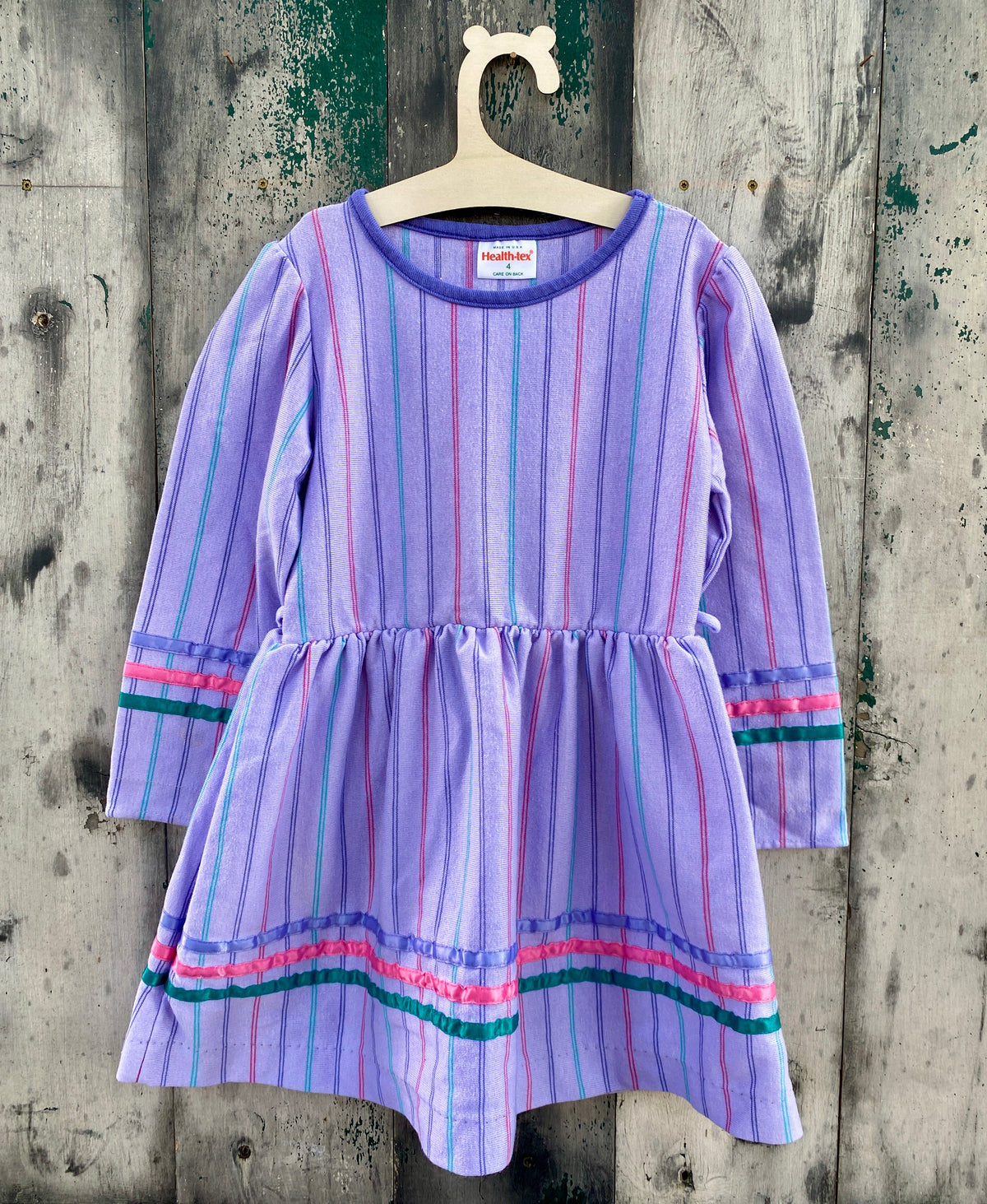 Purple Striped Dress