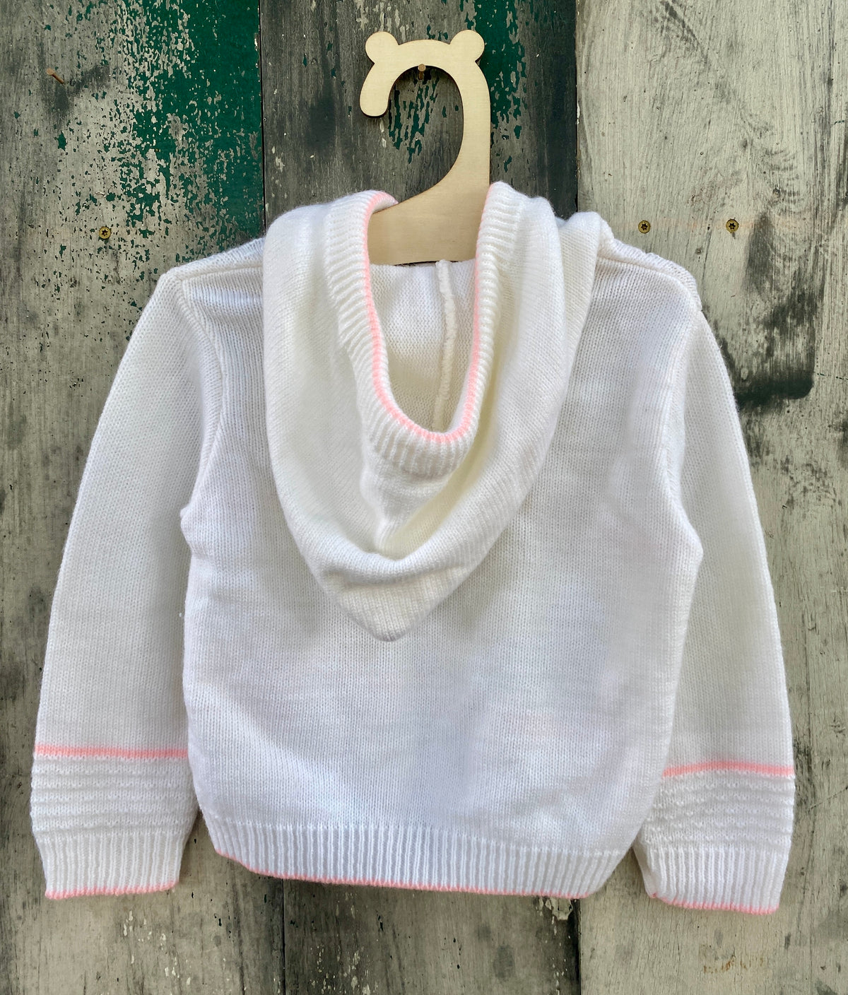 Knit Embroidered Hoodie