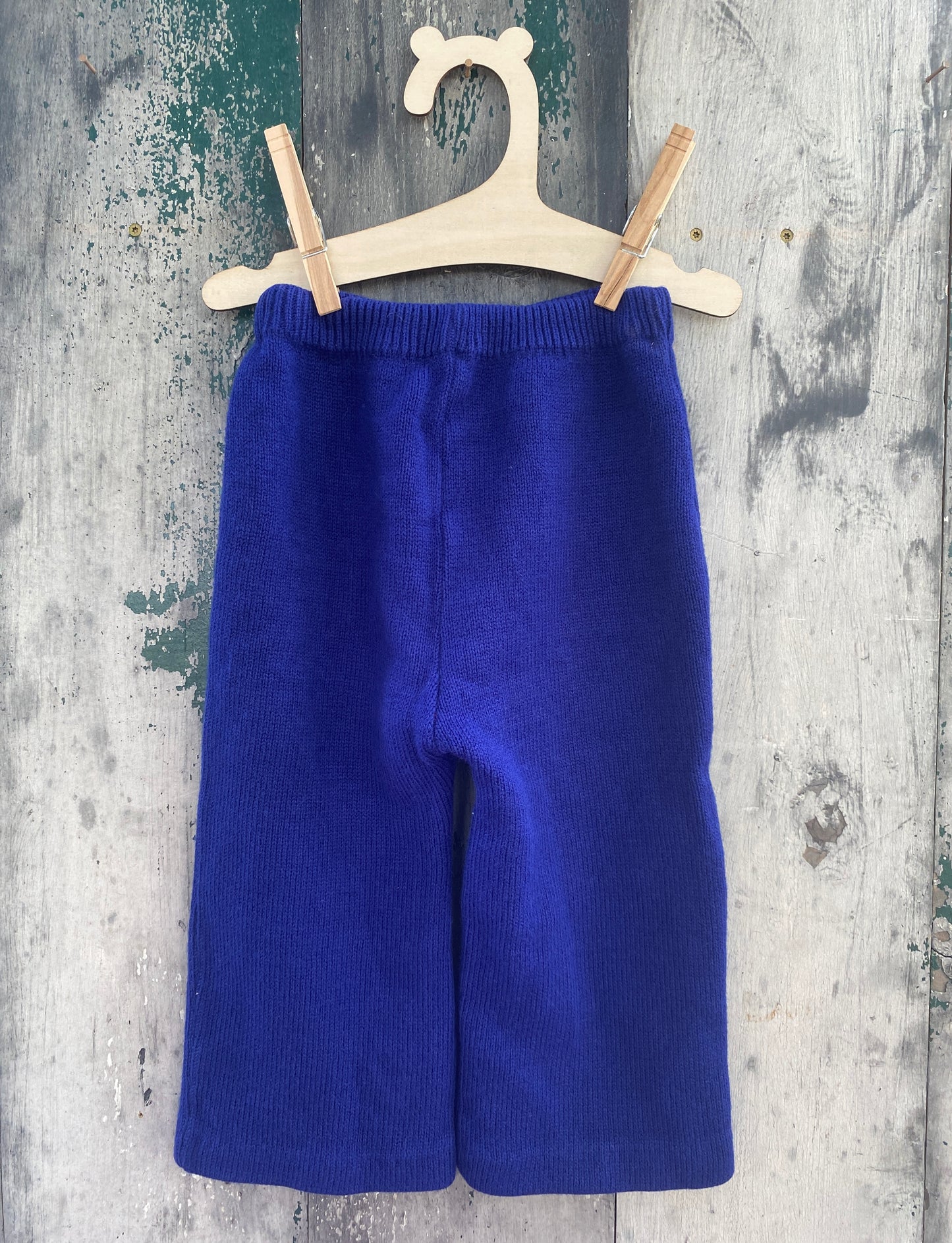 Blue Knit Pants