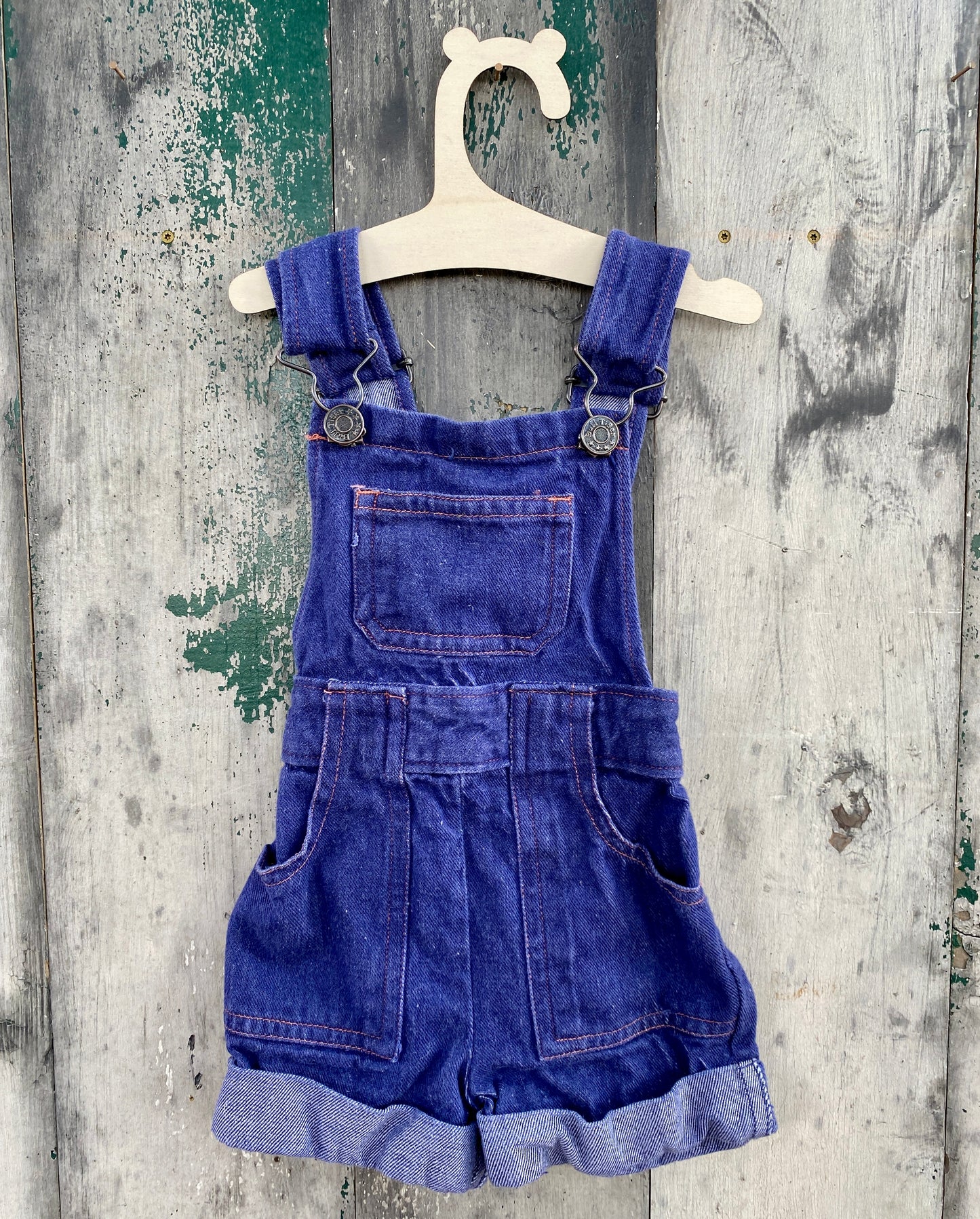 Dark Blue Overall Shorts