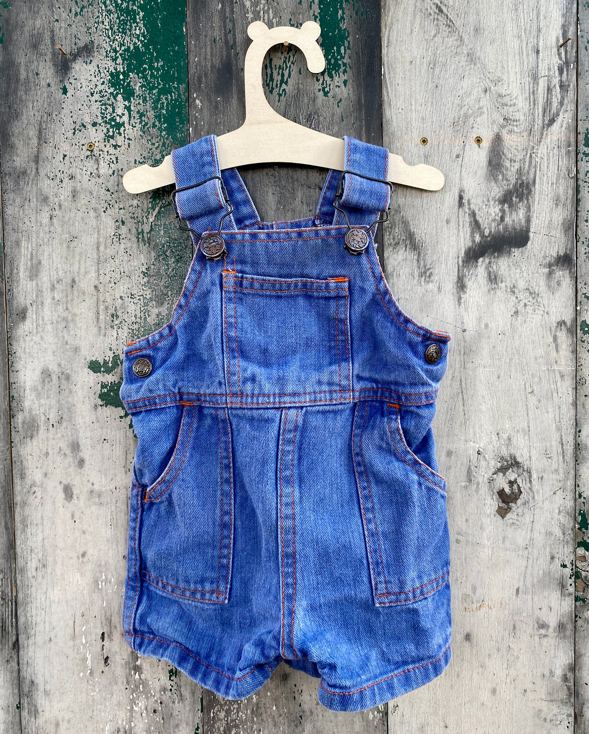 Denim Overall Shorts