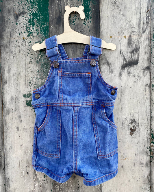 Denim Overall Shorts