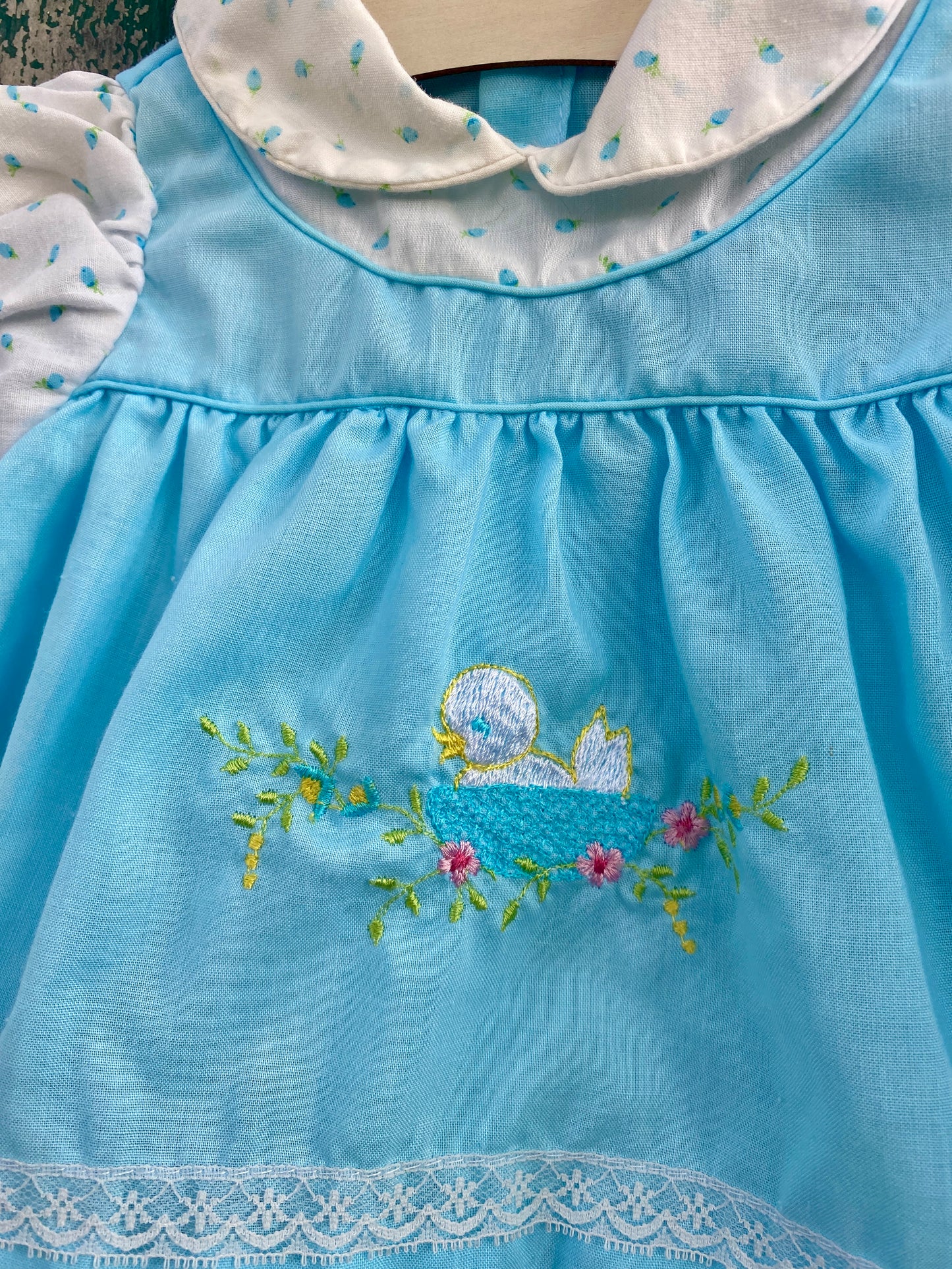 Blue Bird Dress and Bloomer Set
