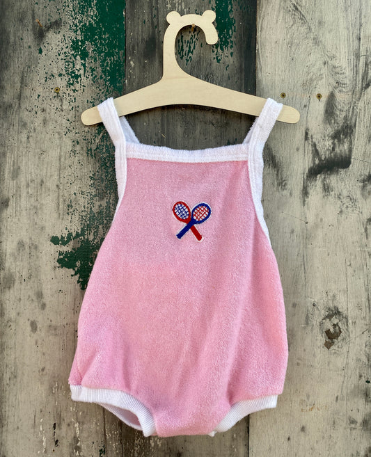 Tennis Terrycloth Bubble Romper