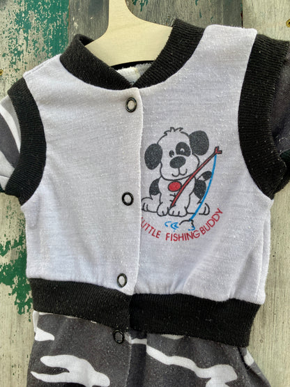 Little Fishing Buddy Romper