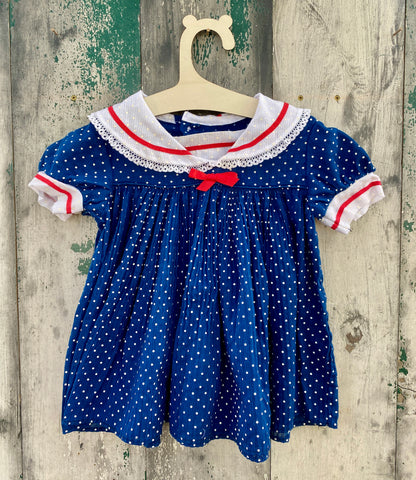 Polka Dot Pleated Dress
