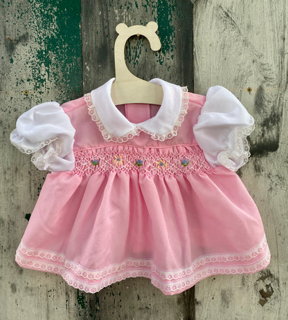 Baby Pink Smocked Dress