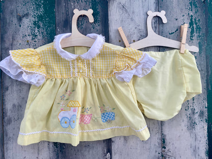 Train Dress and Bloomers Set