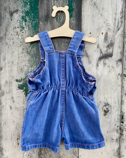 Denim Overall Shorts