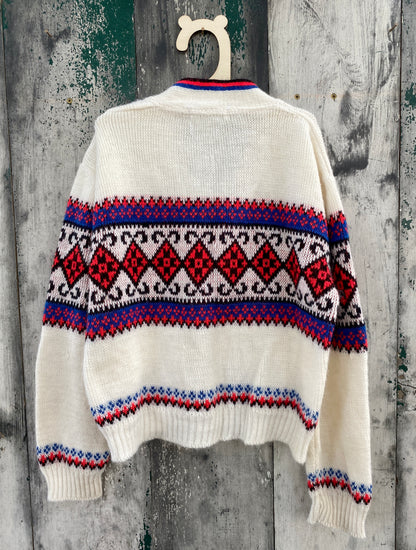 Geometric Knitted Cardigan