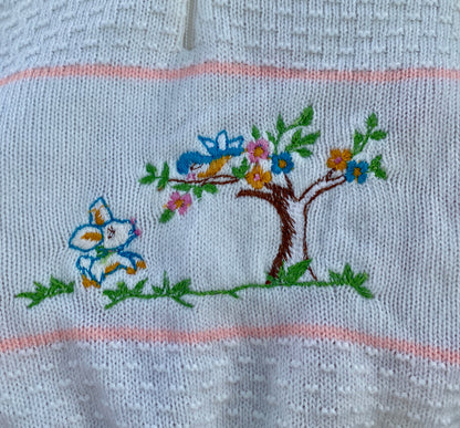 Knit Embroidered Hoodie