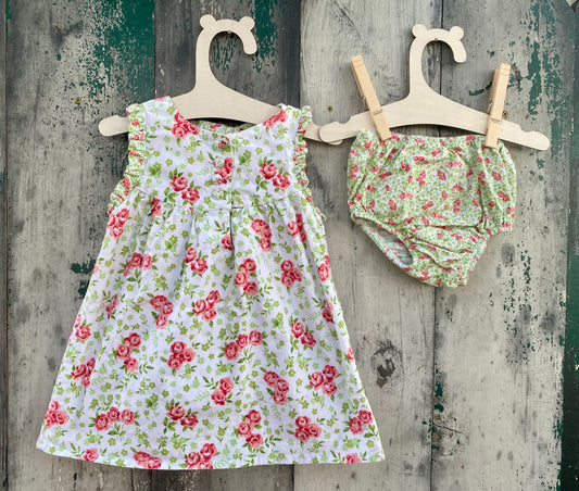 Rose Dress and Bloomer Set
