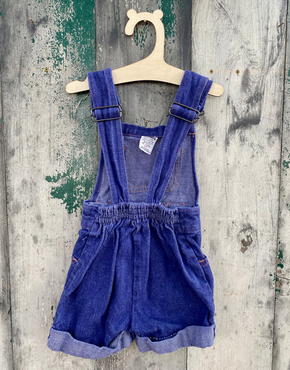 Dark Blue Overall Shorts