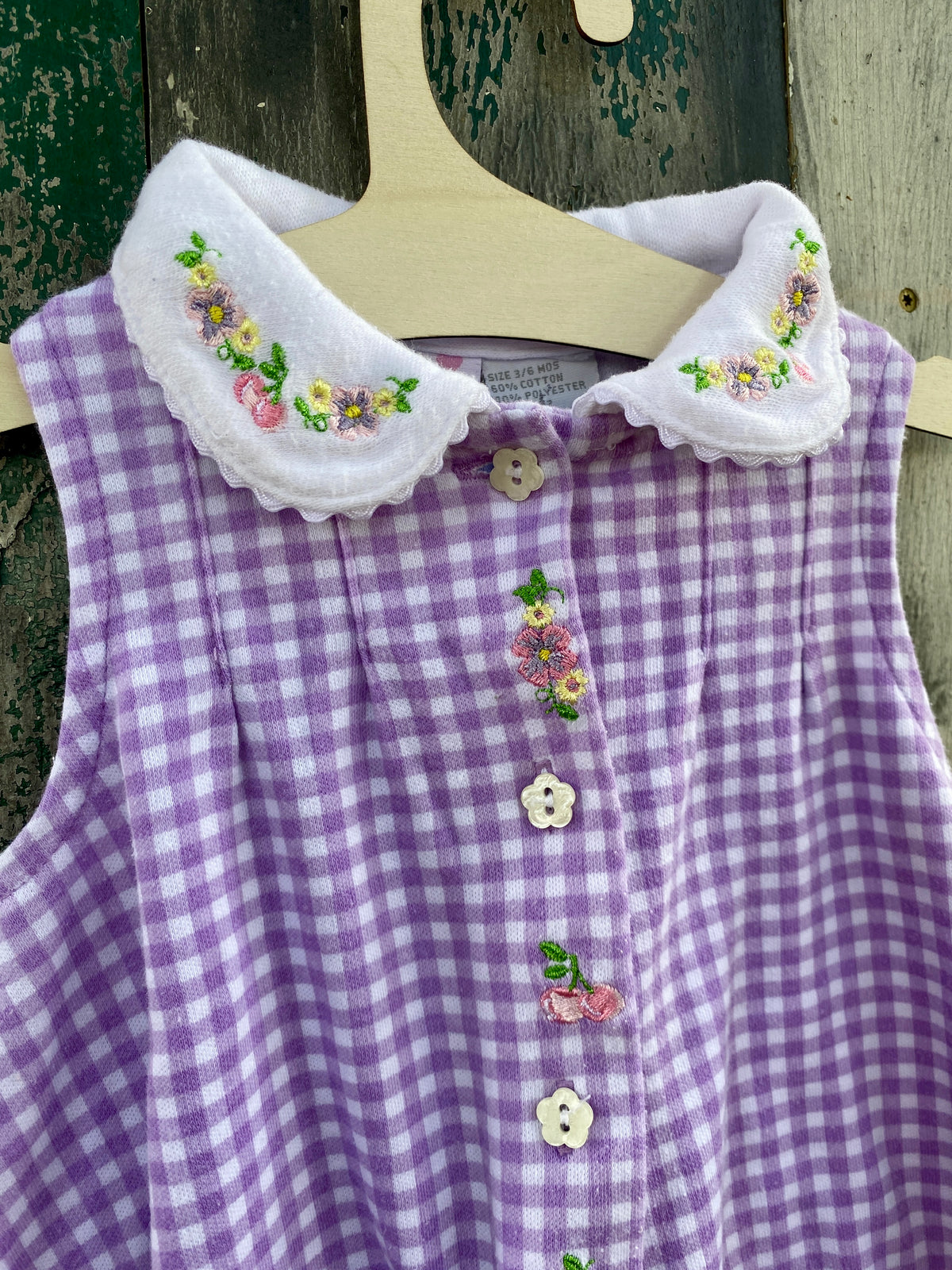 Lavender Gingham Dress