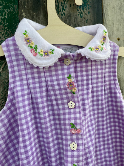 Lavender Gingham Dress