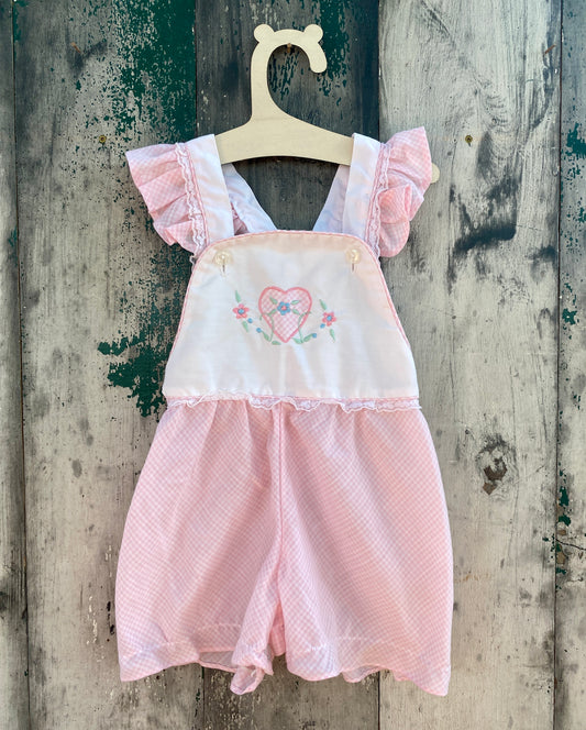 Gingham Heart Romper
