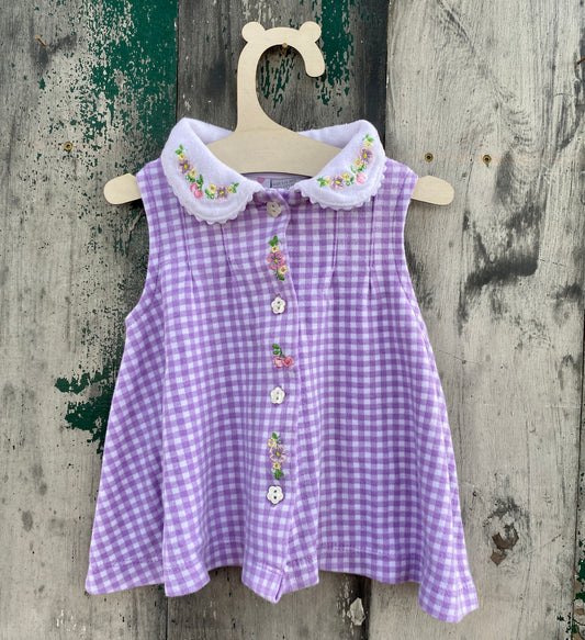 Lavender Gingham Dress