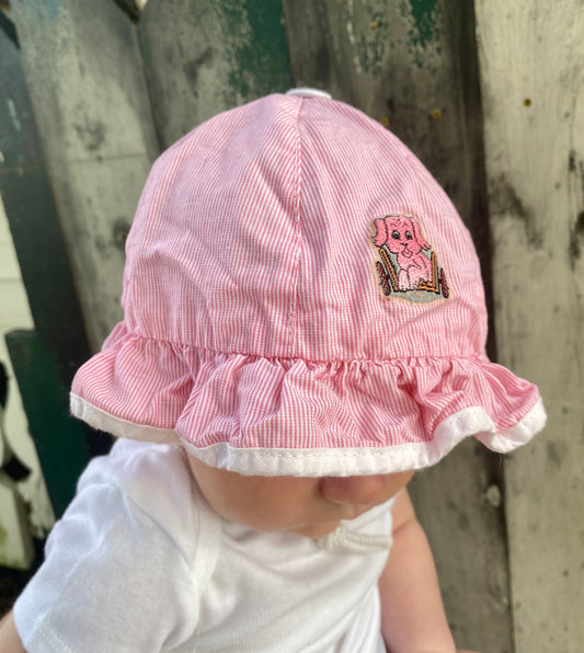 Seersucker Puppy Bonnet